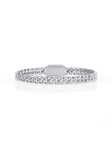 Other Designers Brilliant Diamond 3 Ctw Round Lab Grown Diamond Cuban Link Bracelet for Men