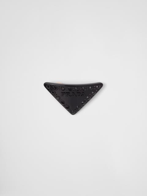 Prada Plexiglass hair clip