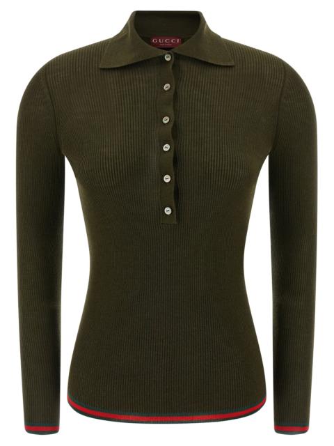 GUCCI Gucci Women 'Nastro Web' Polo Shirt