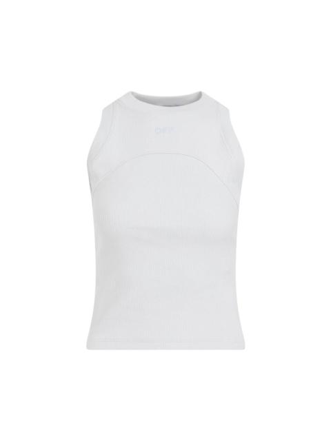 Logo Embroidered Sleeveless Top