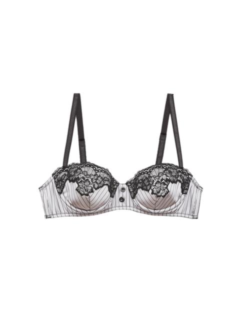Fleur du Mal Executive Balconette Bra grey