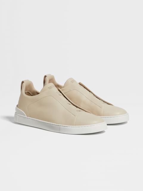 LIGHT BEIGE TRIPLE STITCH™ SECONDSKIN SNEAKERS