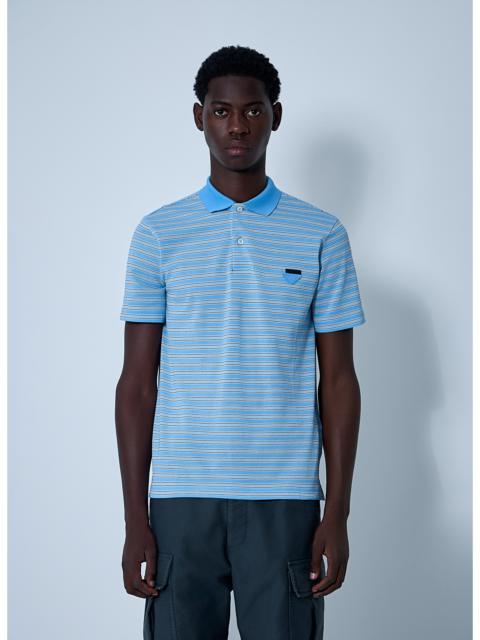 Prada Prada Men Logo Motif Polo Shirt
