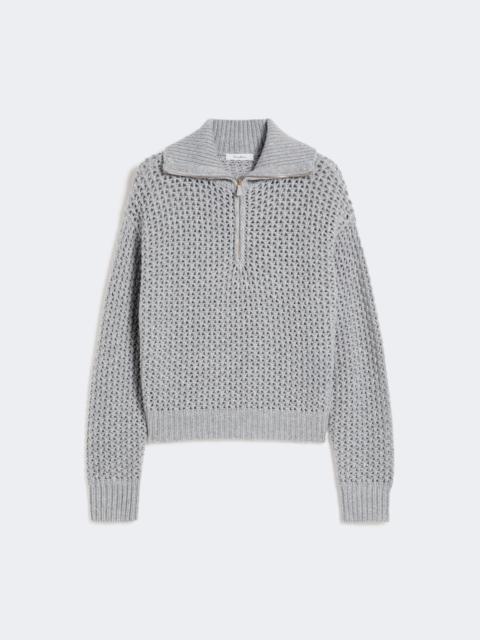 Max Mara Wool, cashmere and lurex sweater - LIGHT GREY