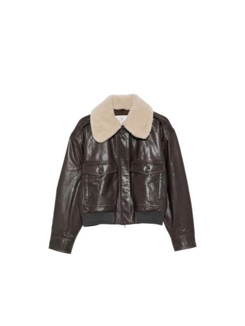 Brunello Cucinelli Brunello Cucinelli Brown Jackets - Leather Jackets Women