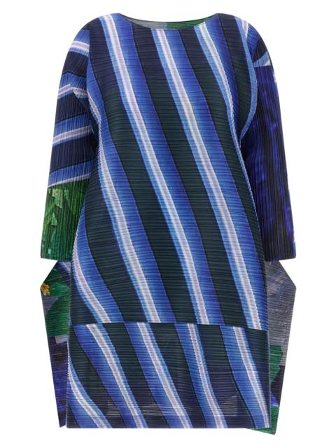 Pleats Please Issey Miyake 'City Collage' dress