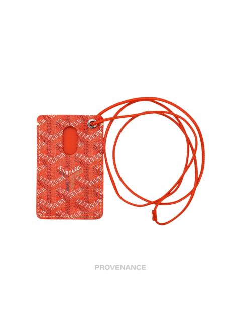 Goyard Goyard ID Lanyard Card Case - Orange Goyardine
