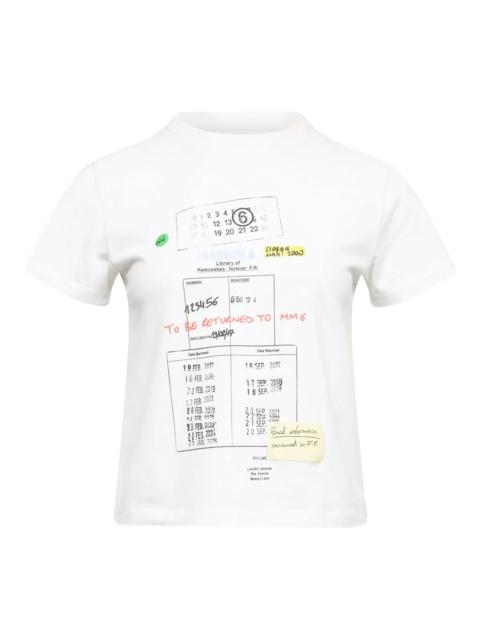 MM6 Maison Margiela Mm6 Maison Margiela Crew-neck Graphic T-shirt