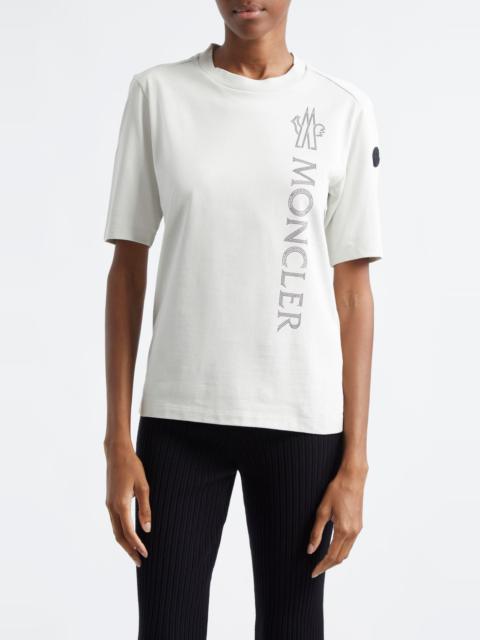 Moncler Moncler Logo Patch Cotton Graphic T-Shirt in Etherea at Nordstrom