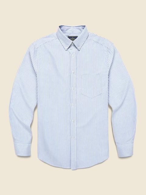 Portuguese Flannel Belavista Oxford Shirt - Blue Stripe