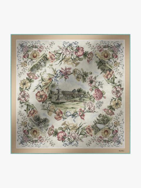 Max Mara FRIDA Printed silk oversized scarf