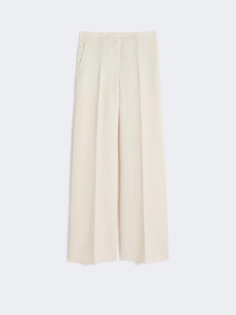 Max Mara Wide-fit linen trousers - BEIGE