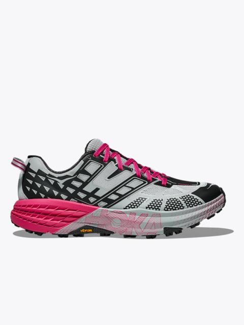 HOKA Speedgoat 2 Shoes in Mineral Blue/Rhubarb