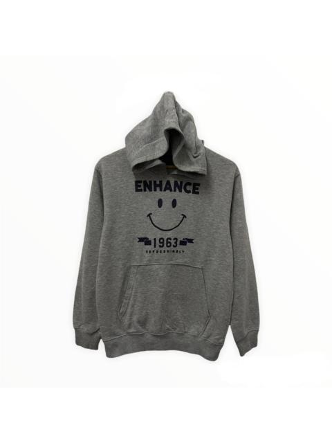 Other Designers Vintage - Vintage Enhance Smiley Face Big Logo Hoodie Sweatshirt