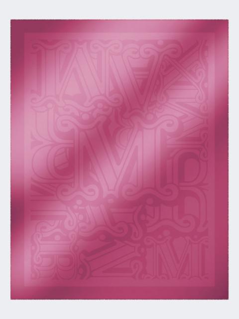 Max Mara Cotton, modal and cashmere jacquard shawl - SHOCKING PINK