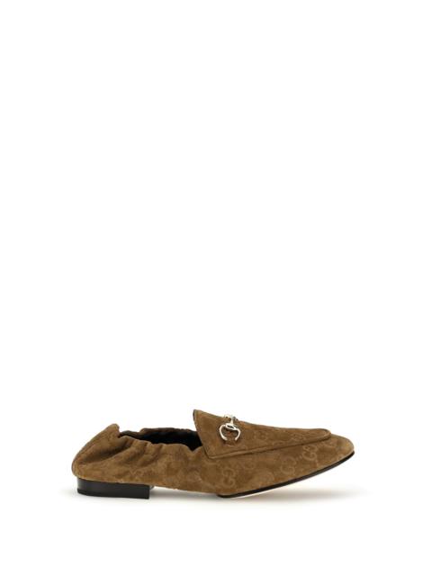 GUCCI Gucci Women Gg Suede Loafers