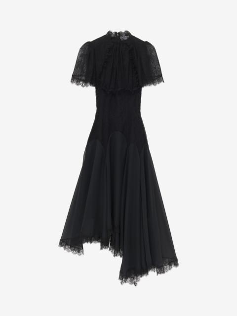 Alexander McQueen Floral Lace Evening Dress