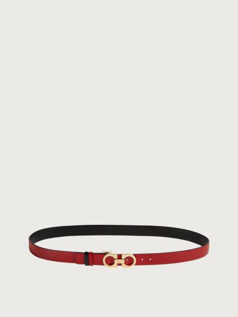 FERRAGAMO Reversible and adjustable Gancini belt