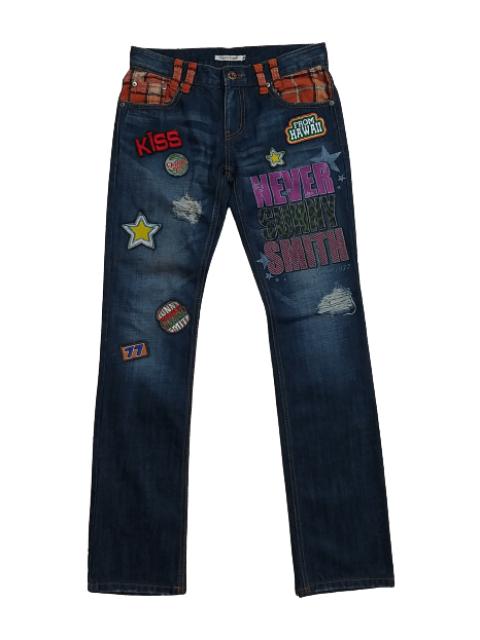 Hysteric Glamour COOL💥💥SUNNY SMITH WITH PATCHES AND PRINT JEANS