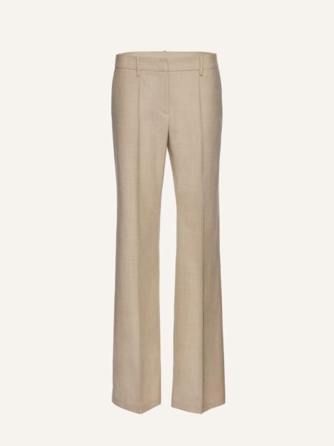 MAGDA BUTRYM Front-pleat classic trousers in beige