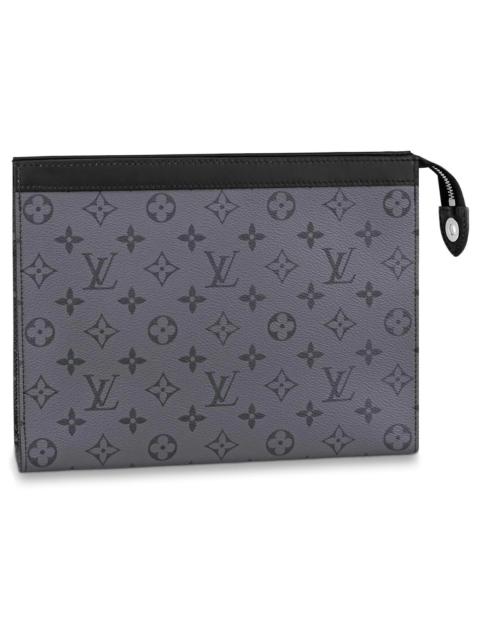 Louis Vuitton Louis Vuitton Pochette Voyage Monogram Eclipse Reverse MM Gray