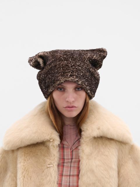 KNWLS Gray Oversized Lamb Shearling Hat