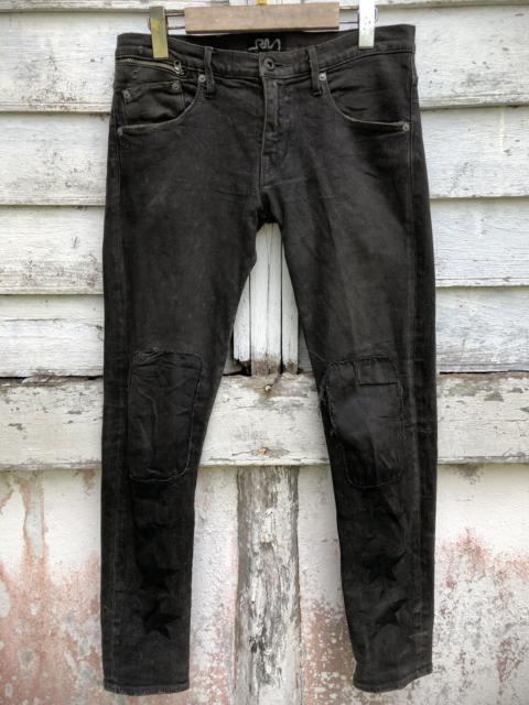 Hysteric Glamour RNA INC STAR PRINT DISTRESSED SKINNY STRECTH DENIM PANT