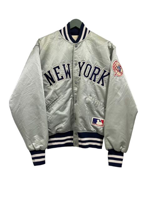 Other Designers Vintage - VINTAGE YANKEES NEW YORK MLB SATIN VARSITY JACKET