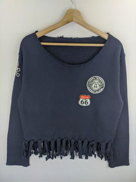 Other Designers Custom - Steals🔥Cropped Sweater Fringe Twisting Patches