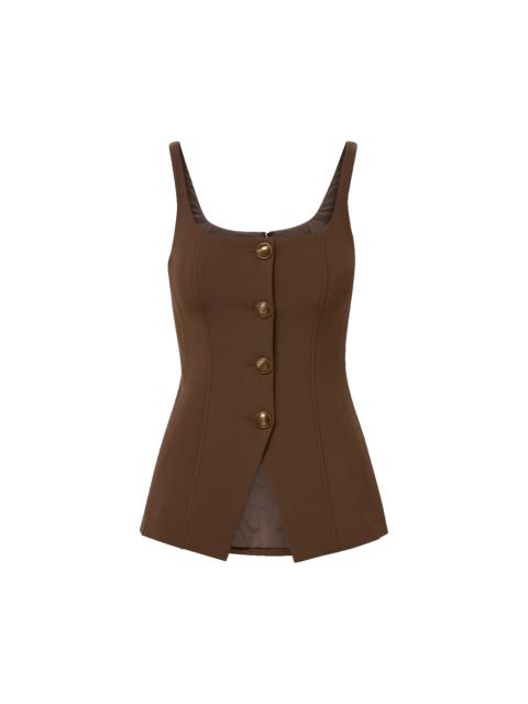 VERONICA BEARD LIANA BUTTON-UP VEST