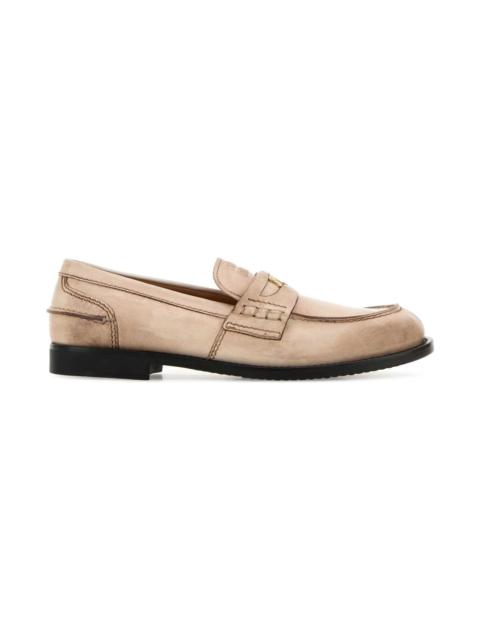 Miu Miu Sand Leather Loafers