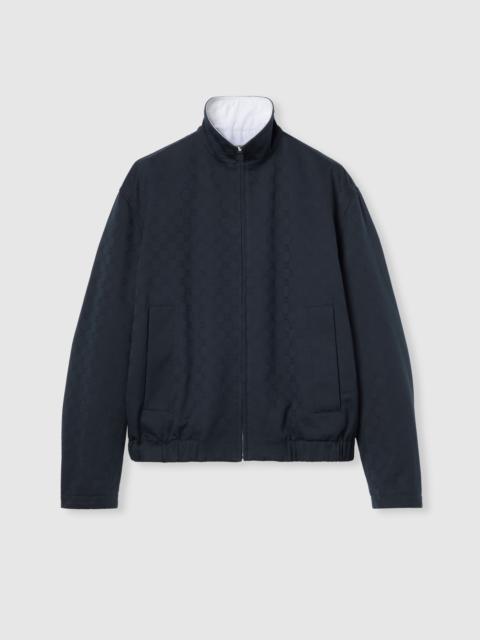 GUCCI Reversible cotton gabardine zip jacket