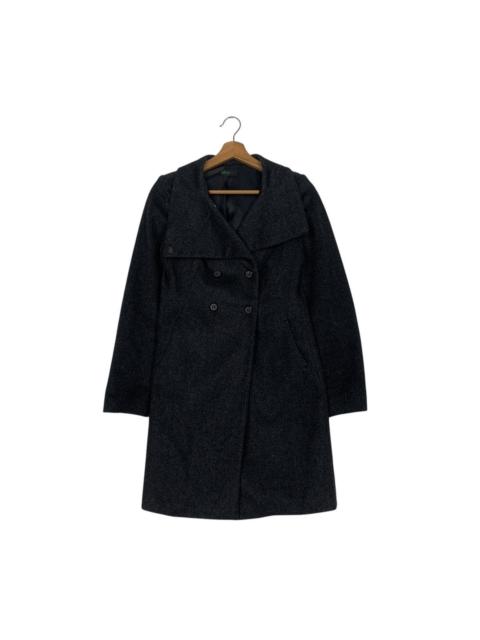 Other Designers Benetton Double Breasted Herringbone Coat