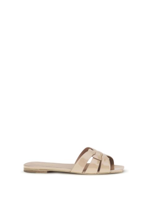 SAINT LAURENT Saint Laurent Tribute Patent Leather Sandals