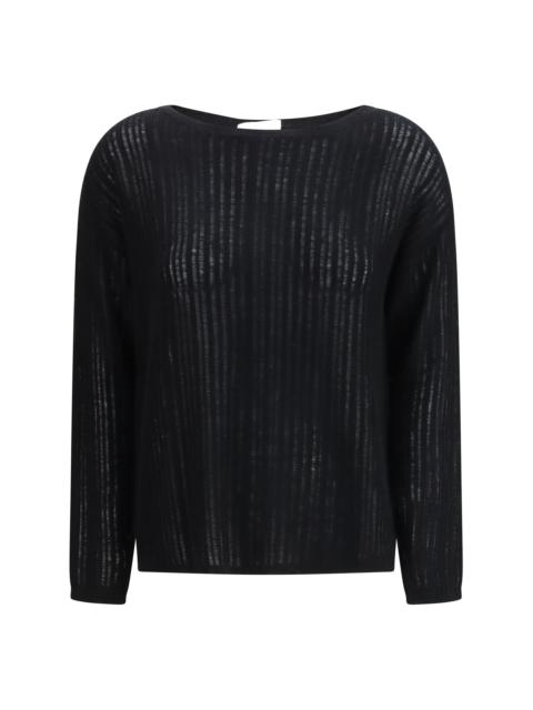 Allude Allude Rib-knit Crew-neck Sweater