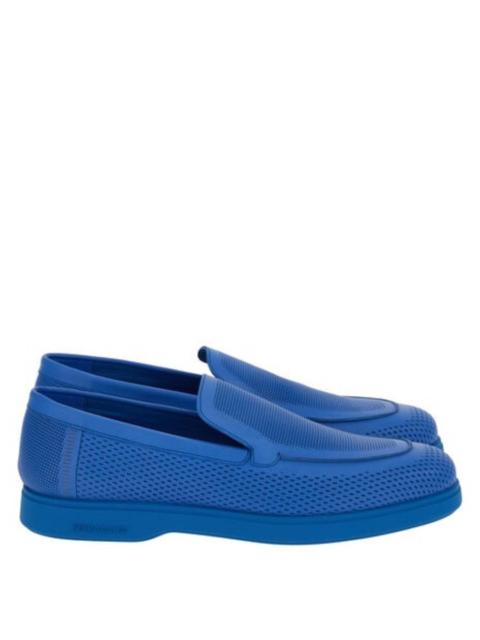 FERRAGAMO Ferragamo Flynn Perforated Slip-On Loafers, Size 9 E