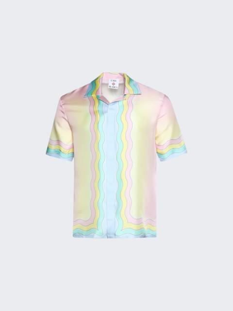CASABLANCA For The Love Of Dance Cuban Collar Shirt Multicolor