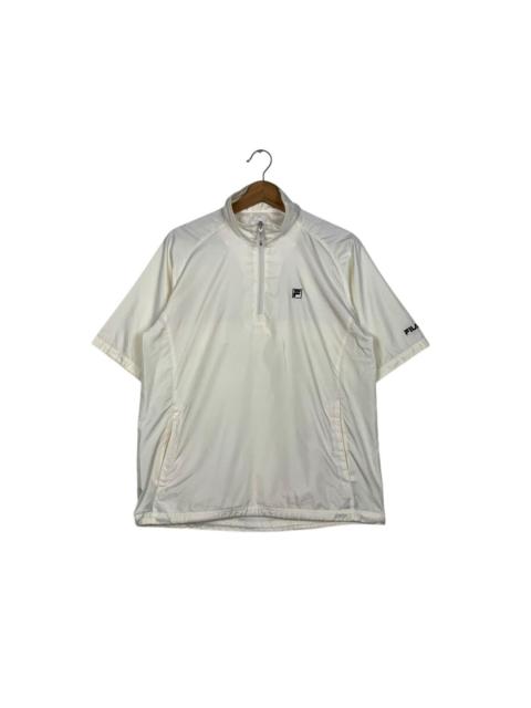 FILA FILA GOLF Half Zip Turtleneck Short Sleeve Shirt #2753-C124