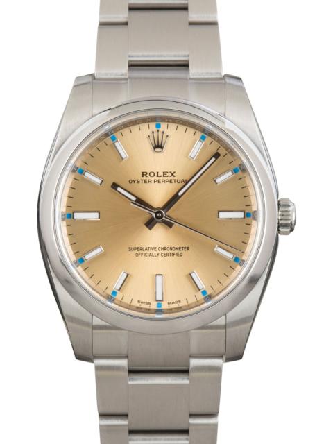 ROLEX Rolex Oyster Perpetual 34 Ref 114200 White Grape Dial