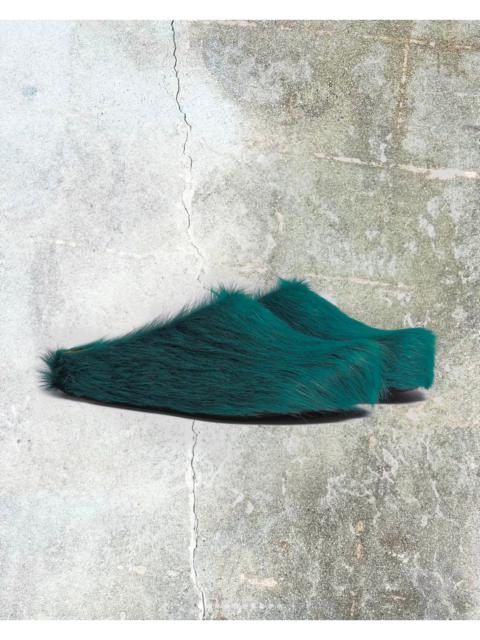 Marni Green Fussbett Sabot Loafers