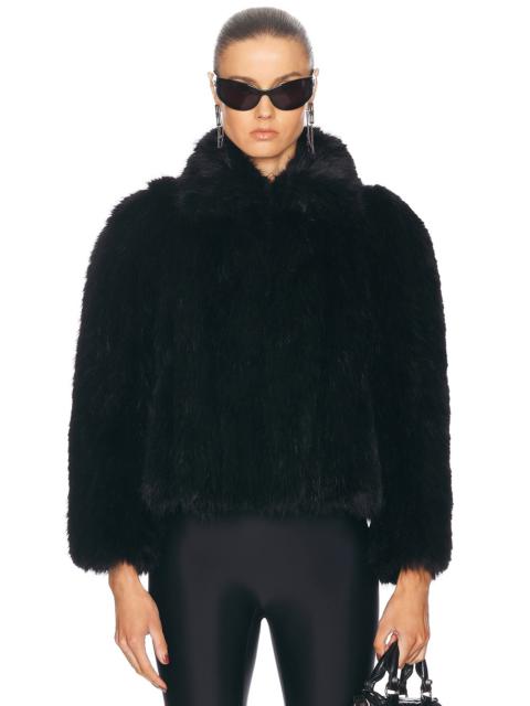 Faux Fur Shrunken Jacket