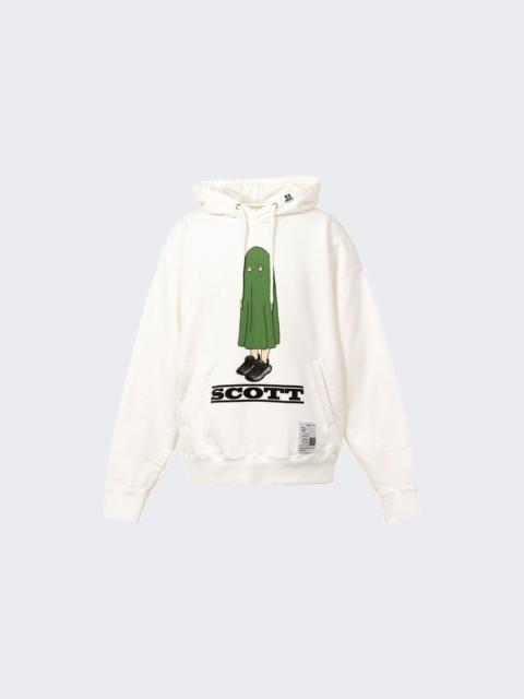 Maison MIHARAYASUHIRO Scott Printed Hoodie White