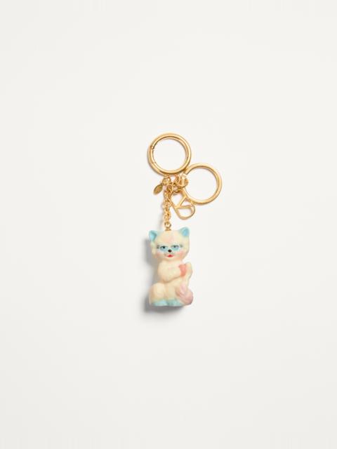 Valentino LE CHAT DE LA MAISON BAG CHARM WITH KEY RING