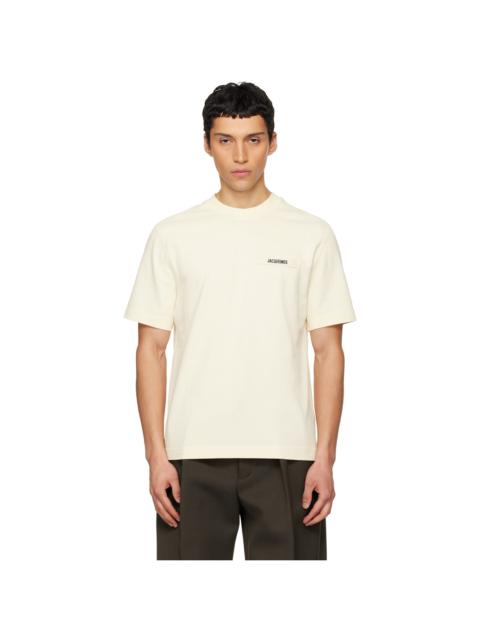 JACQUEMUS Beige Les Classiques 'The Gros Grain' T-shirt