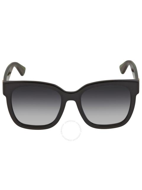 GUCCI Gucci Grey Gradient Square Ladies Sunglasses GG0034SN 002 54