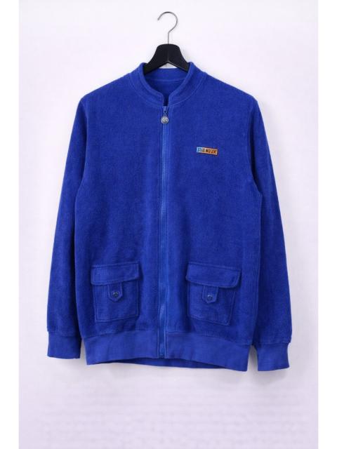 Other Designers Vintage Tiki Blue Terry Zip-Up Jacket Casual Streetwear