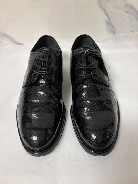 Louis Vuitton Louis Vuitton Black Snake Print Leather Shoes