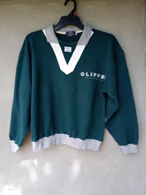 Other Designers Vintage CLIPPER Italy Sweatshirt Big Logo Pullover Jumper