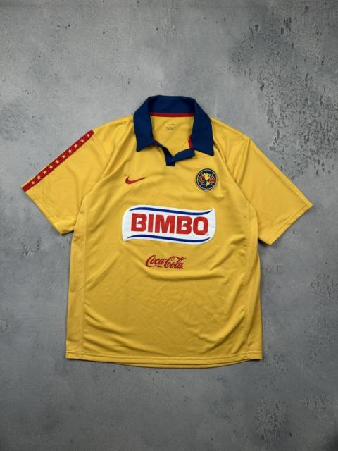 Nike Vintage 2006 Club America Nike Home Jersey Yellow Bimbo