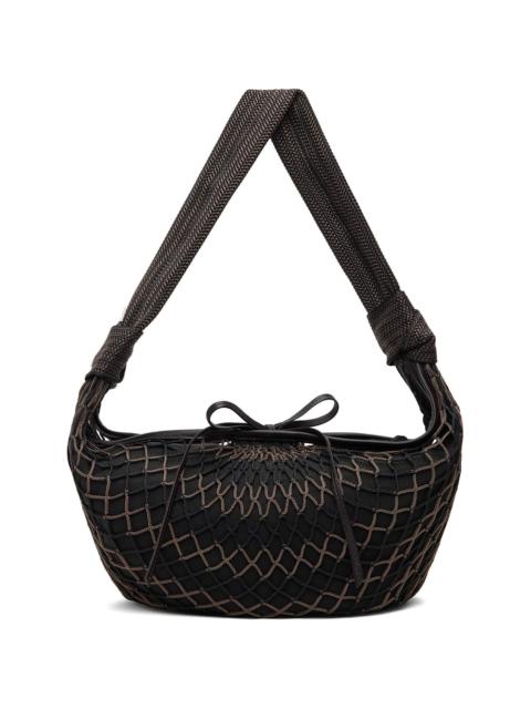 Lemaire Brown Fortune Croissant Filt Bag